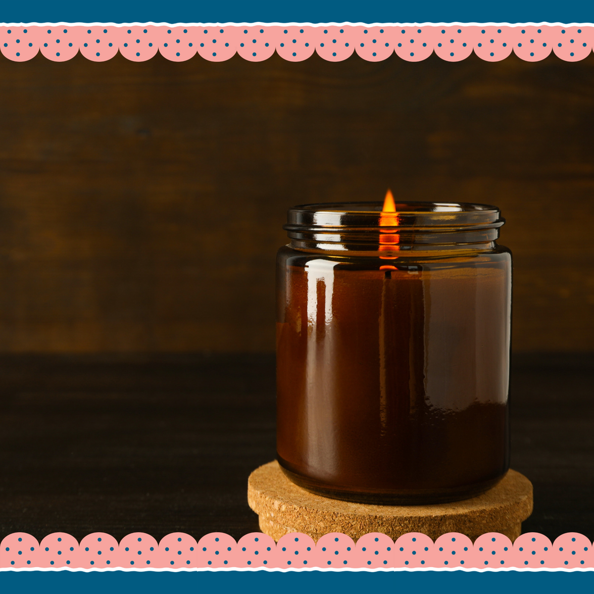 One 8 oz. candle