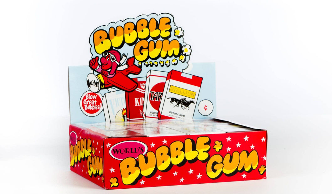 Bubble Gum Candy Sticks - 24 Count