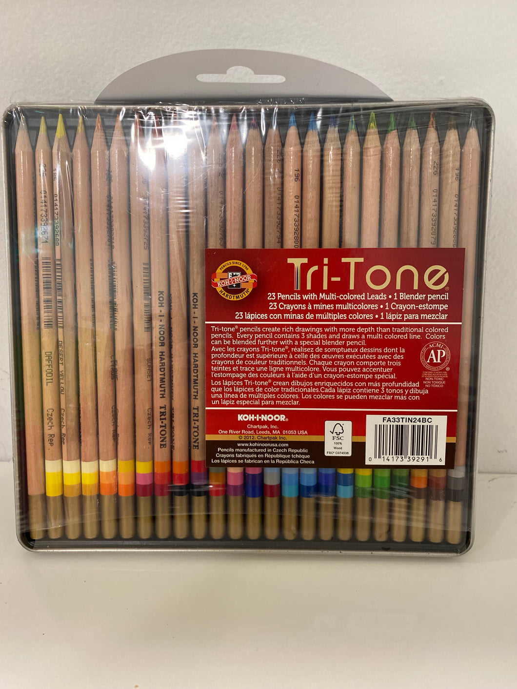 Tri Tone 23 Pencils with multicoloured leads